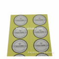 2015 adhesive round shape label sticker with good quality